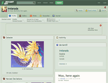 Tablet Screenshot of irelanada.deviantart.com