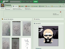 Tablet Screenshot of primeron.deviantart.com