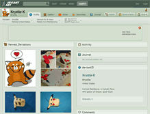 Tablet Screenshot of krystle-k.deviantart.com