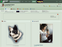 Tablet Screenshot of lonewolf-7819.deviantart.com