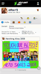 Mobile Screenshot of elfox15.deviantart.com