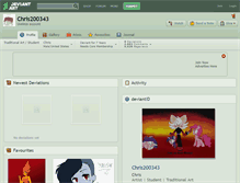 Tablet Screenshot of chris200343.deviantart.com