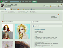 Tablet Screenshot of mybeautyfulworld.deviantart.com