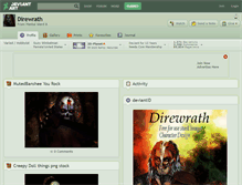 Tablet Screenshot of direwrath.deviantart.com