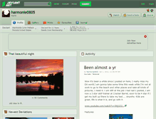 Tablet Screenshot of harmonie0805.deviantart.com