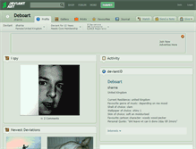 Tablet Screenshot of deboart.deviantart.com