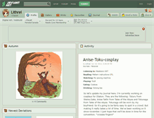 Tablet Screenshot of lithrel.deviantart.com
