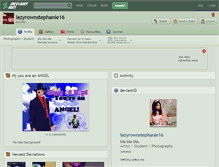 Tablet Screenshot of lazyrownstephanie16.deviantart.com