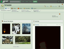 Tablet Screenshot of hrrnandzz.deviantart.com