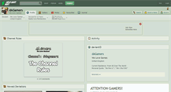 Desktop Screenshot of dagamers.deviantart.com