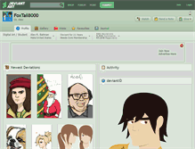 Tablet Screenshot of foxtail8000.deviantart.com