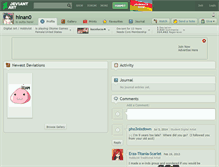 Tablet Screenshot of hinan0.deviantart.com