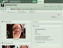 Tablet Screenshot of moosehead-looney.deviantart.com