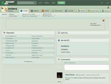 Tablet Screenshot of ambera.deviantart.com