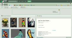 Desktop Screenshot of mollyd.deviantart.com