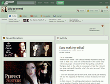 Tablet Screenshot of lily-so-sweet.deviantart.com