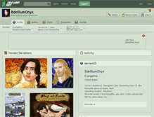 Tablet Screenshot of bdelliumonyx.deviantart.com