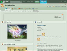 Tablet Screenshot of ammako-chan.deviantart.com