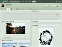 Tablet Screenshot of deedzaroni.deviantart.com