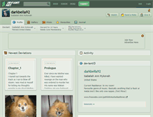 Tablet Screenshot of darkbella92.deviantart.com