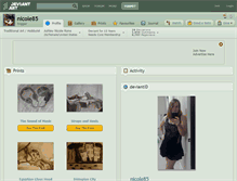 Tablet Screenshot of nicole85.deviantart.com