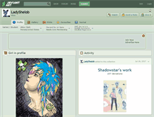 Tablet Screenshot of ladyshelob.deviantart.com
