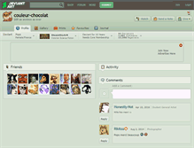 Tablet Screenshot of couleur-chocolat.deviantart.com
