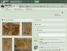 Tablet Screenshot of nala1990.deviantart.com