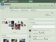 Tablet Screenshot of antelope77.deviantart.com