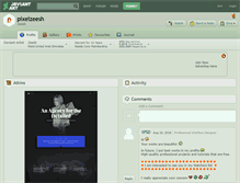 Tablet Screenshot of pixelzeesh.deviantart.com