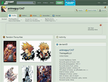 Tablet Screenshot of animeguy1347.deviantart.com