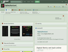 Tablet Screenshot of digitalyremixed.deviantart.com