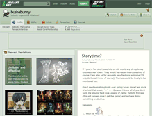 Tablet Screenshot of bushabunny.deviantart.com