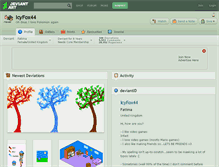 Tablet Screenshot of icyfox44.deviantart.com