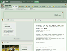 Tablet Screenshot of melonies.deviantart.com