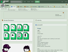 Tablet Screenshot of finier.deviantart.com