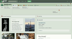 Desktop Screenshot of mantidswarm.deviantart.com
