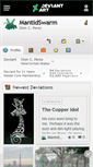 Mobile Screenshot of mantidswarm.deviantart.com
