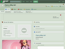 Tablet Screenshot of cherry-kitty-girl.deviantart.com