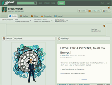 Tablet Screenshot of freds-world.deviantart.com