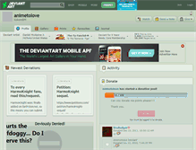 Tablet Screenshot of animetolove.deviantart.com