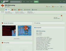 Tablet Screenshot of kill-chris-army.deviantart.com