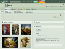 Tablet Screenshot of heyzabava.deviantart.com