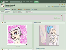 Tablet Screenshot of maggotcustard.deviantart.com