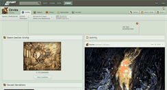 Desktop Screenshot of cinvira.deviantart.com