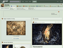 Tablet Screenshot of cinvira.deviantart.com