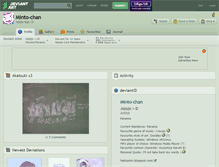 Tablet Screenshot of minto-chan.deviantart.com