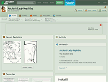 Tablet Screenshot of ancient-lady-nephthy.deviantart.com