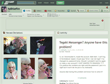 Tablet Screenshot of kaibluefox.deviantart.com