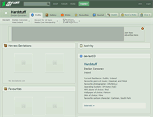 Tablet Screenshot of hardstuff.deviantart.com